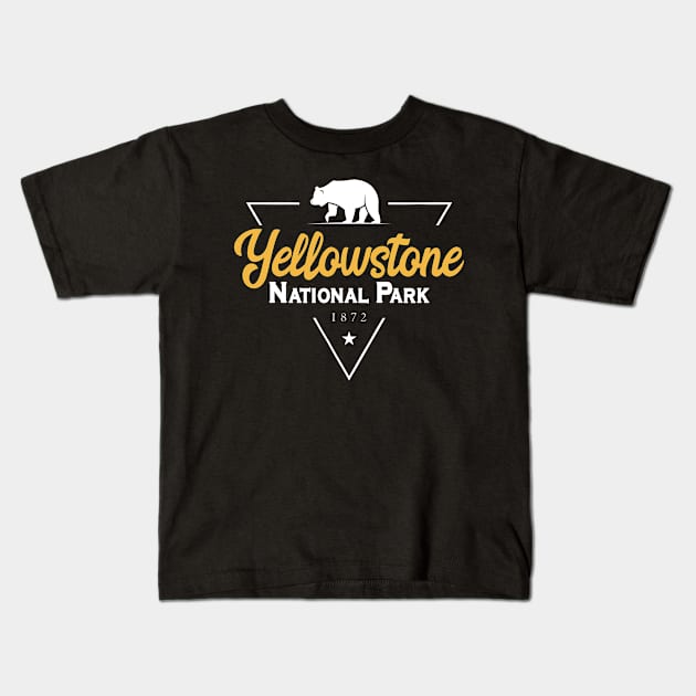 Yellowstone National Park - Since 1872 Kids T-Shirt by BeCreative